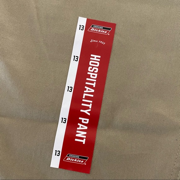NEW Genuine Dickies Hospitality Khaki Pants Skinny Leg Pants Women’s Size 13 - Picture 6 of 11
